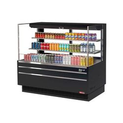 Turbo Air TOM-60L-UFD-B-3S-N 58 3/4" Horizontal Open Air Cooler w/ 3 Levels, 115v, 115 V, Black