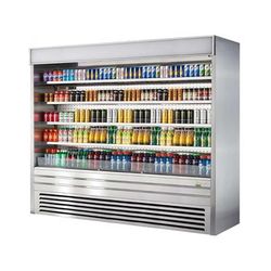 Turbo Air TOM-96ES-N 92 7/8" Vertical Open Air Cooler w/ 5 Levels, 220v/1ph, Silver