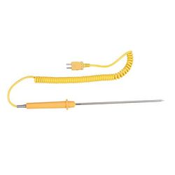 Comark ATT50 Type K Liquid Immersion Prober w/ 8" Tip, Handle & 4 ft Curly Lead, Includes Handle & Curly Lead