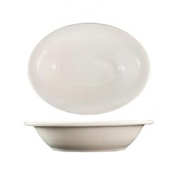 ITI VA-101 30 oz. Oval, Valencia Baker - Ceramic, American White