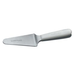 Dexter Russell S174 SANI-SAFE 4 1/2" x 2 1/4" Pie Knife w/ Polypropylene White Handle, Stainless Steel
