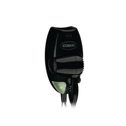 Conair Hospitality 134BW Wall Mount Hair Dryer w/ Nightlight - 1600 watts, Black, 4 Settings, LED Night Light, 120 V