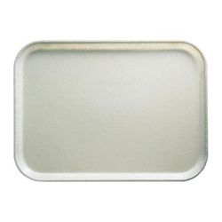 Cambro 1015101 Fiberglass Camtray Cafeteria Tray Insert - 15"L x 10 1/8" W, Antique Parchment, Gray