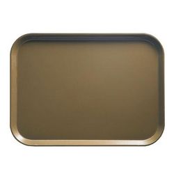 Cambro 1216513 Fiberglass Camtray Cafeteria Tray - 16 5/16" L x 12"W, Bay Leaf Brown, Dishwasher Safe