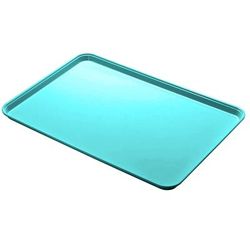 Cambro 1218MT140 Market Display Tray - 11 1/2" x 17 3/4" x 1", Green, Fiberglass, Dishwasher Safe