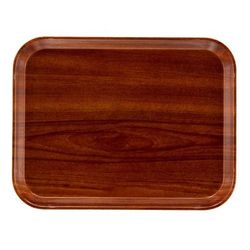 Cambro 1520D308 Rectangular Dietary Tray - For Patient Feeding, 15" x 20 3/16", Burma Teak, Brown