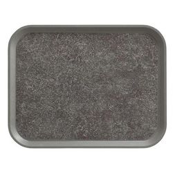 Cambro 1520VC381 Rectangular Versa Camtray - 15x20", Fiberglass, Pearl Gray/Titan