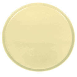 Cambro 1550536 16" Round Serving Camtray - Low-Profile, Fiberglass, Lemon Chiffon, 16" Diameter, Yellow