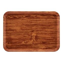 Cambro 16225304 Fiberglass Camtray Cafeteria Tray - 22 1/2"L x 16 1/2"W, Country Oak, Brown
