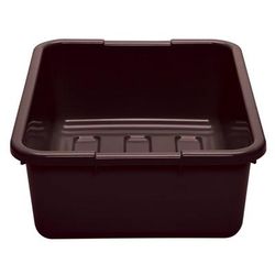 Cambro 21157CBP131 Cambox Bus Box - 15 3/16" x 20 3/16" x 6 15/16", Dark Brown, Hi-Gloss Plastic