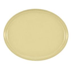 Cambro 2500536 Oval Serving Camtray - 19 1/4x24", Fiberglass, Lemon Chiffon, Yellow