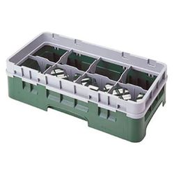Cambro 8HS1114184 Camrack Glass Rack - Half Size, (6)Extenders, 8 Compartments, Beige