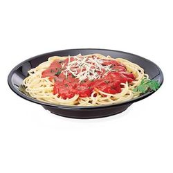 Cambro 90SPCW110 23 1/2 oz Round Plastic Soup Bowl, Black, Case of 48