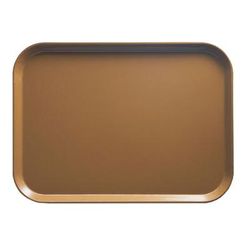 Cambro 926508 Fiberglass Camtray Cafeteria Tray - 25 1/2"L x 8 4/5"W, Suede Brown