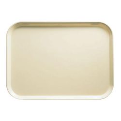 Cambro 926537 Fiberglass Camtray Cafeteria Tray - 25 1/2"L x 8 4/5"W, Cameo Yellow