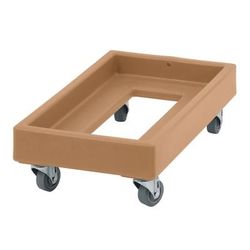 Cambro CD1327157 Camdolly for Milk Crates w/ 300 lb Capacity, Coffee Beige, 3" Swivel Casters