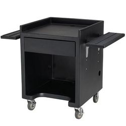 Cambro ES28RL110 44"W Cash Register Stand w/ Plastic Top, 39"H, Black
