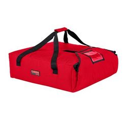 Cambro GBP220521 GoBag Pizza Delivery Bag - 20 3/4" x 21 3/4" x 6 1/2", Nylon, Cambro Red