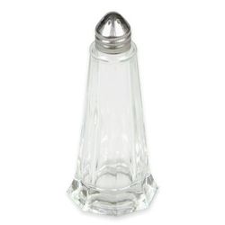 Browne 575182 1 oz Salt/Pepper Shaker - Glass, 4 1/2"H, Clear