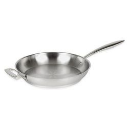 Browne 5724054 Thermalloy 14" Stainless Steel Frying Pan w/ Solid Metal Handle