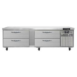 Continental D84GN 84" Chef Base w/ 4 Drawers - 115v, Stainless Steel