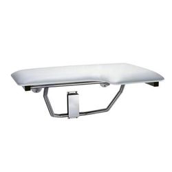 Bobrick B518 Folding Shower Seat, Left Hand Seat, Stainless Steel