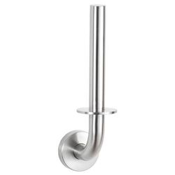 Bobrick B-541 Cubicle Collection Spare Toilet Paper Roll Holder, Satin-Finish Stainless Steel, Surface-Mounted, Silver