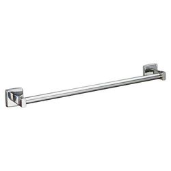 Bobrick B-674X24 24" Surface Mounted Towel Bar, Round, Bright Polished Stainless Steel