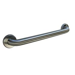 Bobrick B-6806X24 Grab Bar, 1 1/2" Diameter Satin Finish Stainless Steel, 24"L, Concealed Mounting