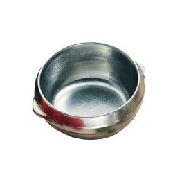 Bon Chef 3018 4 1/2" Round Soup Bowl w/ 15 oz Capacity, Aluminum, Silver