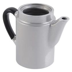 Bon Chef 4018 15 oz Coffee Tea Server w/ Insulated Handle, Aluminum/Pewter-Glo, Silver