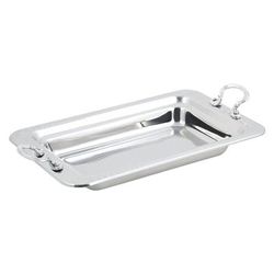 Bon Chef 5406HRSS Laurel 4 qt Steam Pan, Stainless, Round Handles, 19 1/2" x 12" x 2 1/4", Stainless Steel