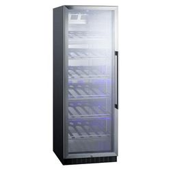 Summit SCR1401LHCH 24" 1 Section Commercial Wine Cooler w/ 1 Zone - 35 Bottle Capacity, 115v, Black