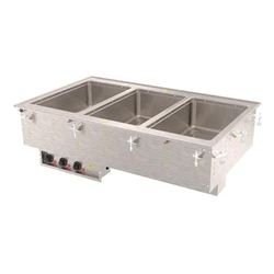 Vollrath 3640410 Drop-In Hot Food Well w/ (3) Full Size Pan Capacity, 120v, Stainless Steel