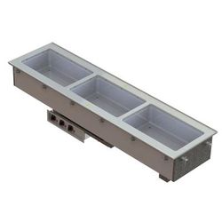 Vollrath 3664830 Drop-In Hot Food Well w/ 3 Full Size Pan Capacity, 208 240v/1ph, Stainless Steel