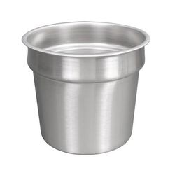 Vollrath 78184 7 1/4 qt Vegetable Inset - Fits 8 1/2" Opening, Stainless, Stainless Steel