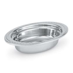 Vollrath 8230210 2 qt Decorative Oval Pan - 2 1/2" Deep, Mirror-Finish Stainless
