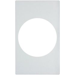 Vollrath 8242620 Miramar Template - For 12" Stir Fry Pan, 21 1/8" x 12 3/4", White Stone