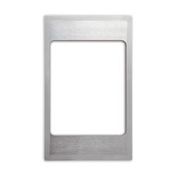 Vollrath 8242916 Miramar Template - 1 Large Rectangle Pan, 21 1/8" x 12 3/4", Stainless, Silver