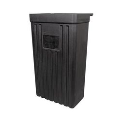 Vollrath 9728810 Refuse Bin for Standard Truck & Tubular Carts, Black
