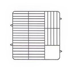 Vollrath PM3807-2 44 Dishwasher Rack - 38 Plate Capacity, 2 Extenders, Royal Blue