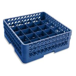 Vollrath TR6BA 44 Rack-Master Glass Rack w/ 25 Compartments - 25 Extenders, Royal Blue