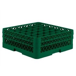 Vollrath TR7CC 19 Rack-Master Glass Rack w/ 36 Compartments - 36 Extenders, Green