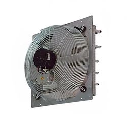 TPI CE12DS 12" Shutter Mounted Exhaust Fan - Direct Drive, 120v, Silver