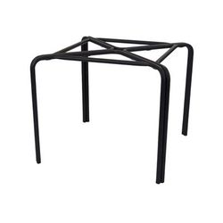 emu A1340 (24) Dining Height Outdoor Table Base for 30" to 36" Square Table Tops - Aluminum, Black, 31" x 31" x 29-1/2"