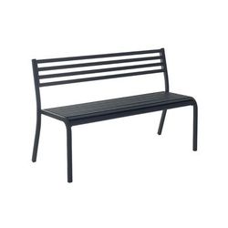 emu E158 (22) 50 1/2" Segno Stacking Bench - Indoor/Outdoor, Steel Frame, Antique Iron