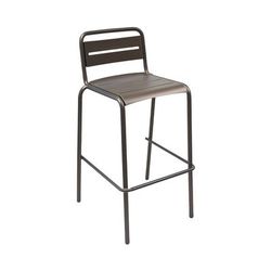 emu E164N (60) 41 1/2" Star Barstool w/ Ladder Back & Seat - Steel, Antique Green