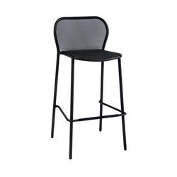 emu E523 (24) 40 1/2" Darwin Barstool w/ Mesh Back & Seat - Steel, Antique Black, Indoor/Outdoor, Stackable
