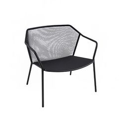emu E524 (73) Darwin Indoor/Outdoor Stackable Lounge Chair - Steel, Gray