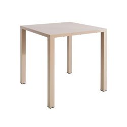 emu E857QS (22) 32" Square Outdoor Dining Height Table - Steel, Iron, E-Coated Powder Finish